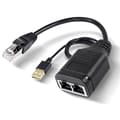 Miniatyrbilde 1 av 6: Ethernet-splitter med USB 1xmale til 2xmale