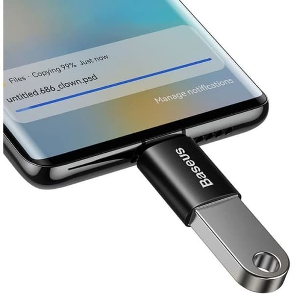 Baseus Ingenuity Series Mini OTG-adapter USB-C till USB 3.1 Svart