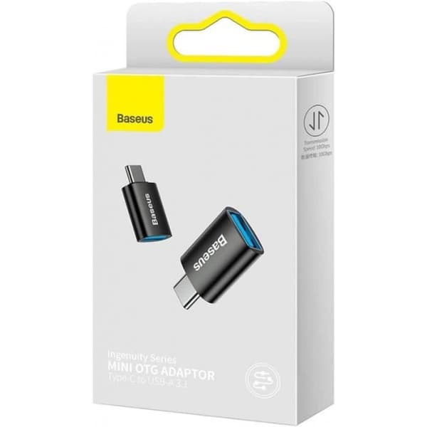 Baseus Ingenuity Series Mini OTG-adapter USB-C till USB 3.1 Svart