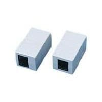 APC nätverksanslutning 47136WH - 1 paket - 1 x , 1 x RJ-45, RJ-45 hona, hona - vit