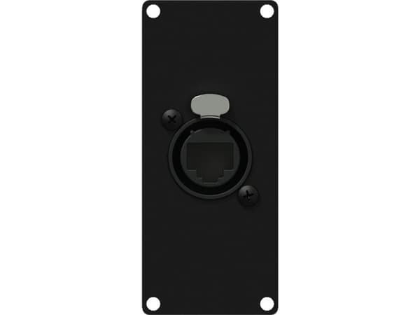 Caymon CAYMON CASY167/B CASY-paneeli siirtymällä: etherCON - RJ45, 1-moduuli, musta versio
