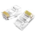 Miniatyrbild 2 av 6: Pluggspets RJ45 8P8C Cat 6 transparent SET med 10 st