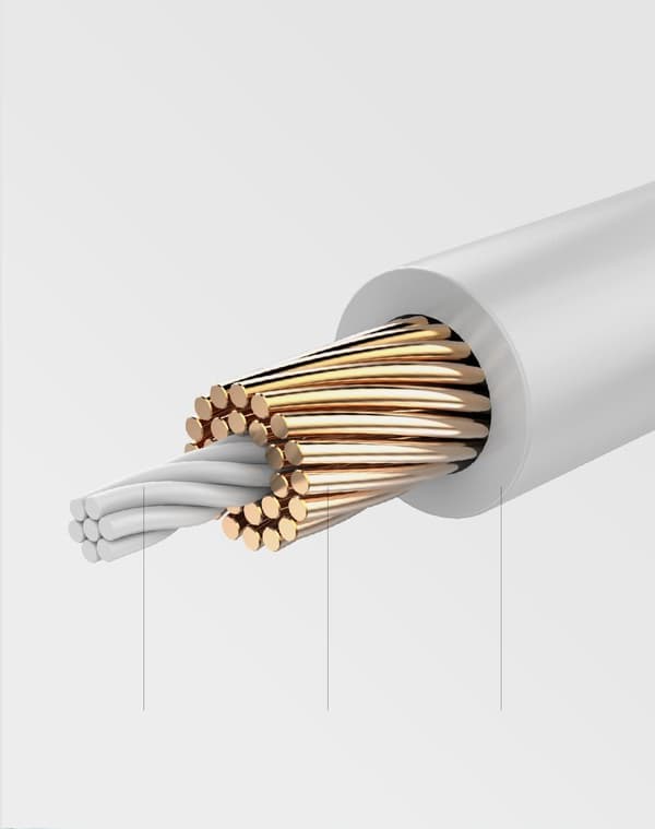 Flad patch ledning Ethernet netværkskabel RJ45 Cat 6 UTP 1000 Mbps 0,5m