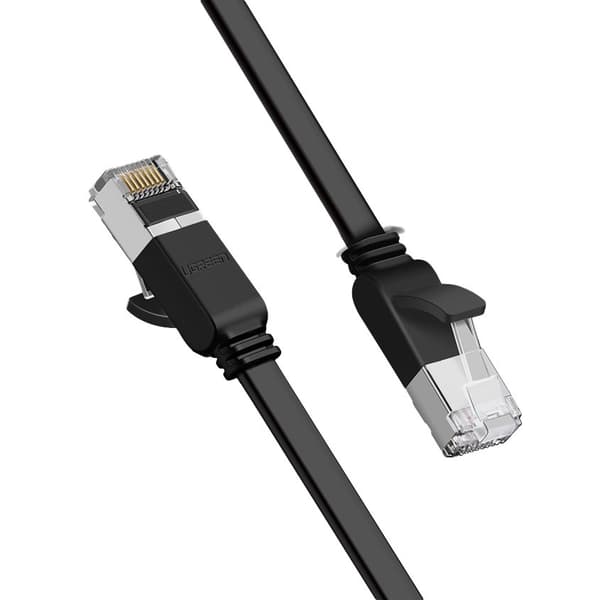 Flad patch ledning Ethernet netværkskabel RJ45 Cat 6 UTP 1000 Mbps 0,5m