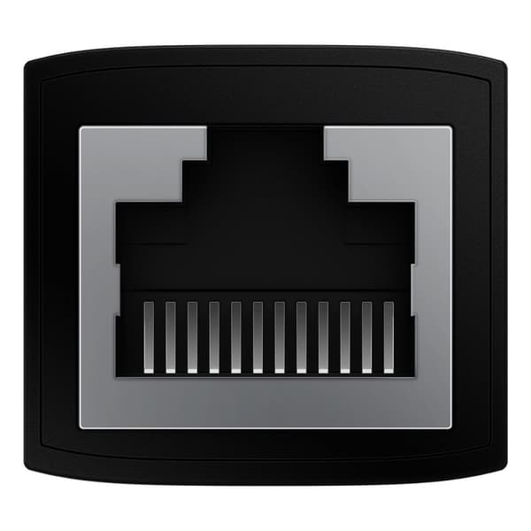 AirJoy LAN Ethernet RJ-45 verkkokaapelin liitin, musta