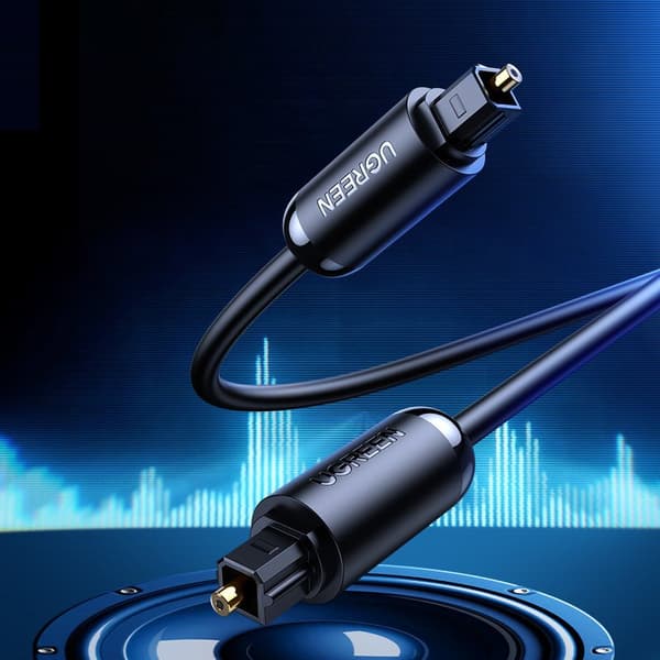 Kaapeli optinen audio digitaalinen optinen kuitu Toslink SPDIF -kaapeli 1,5 m harmaa