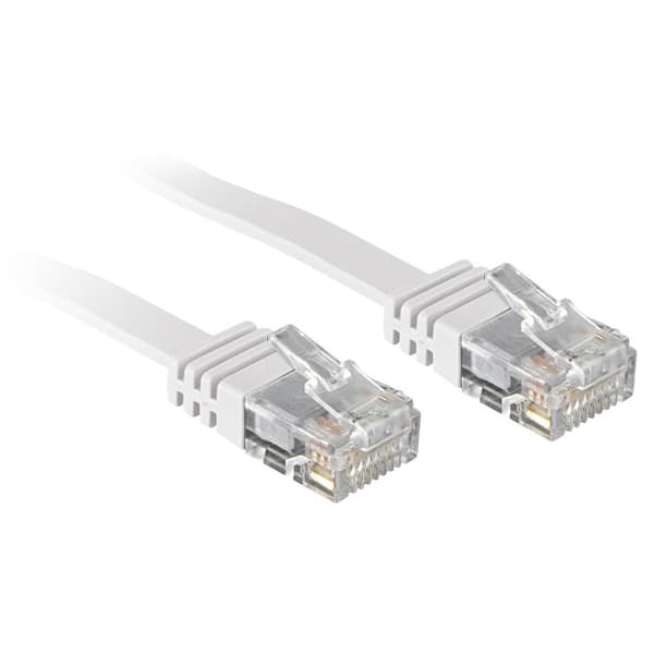 Nätkabel UTP Styv Kategori 6 LINDY 47503 3 m Vit 1 antal