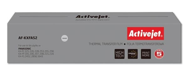 Activejet AF-KXFA52 Kopifilm (erstatning Panasonic KX-FA52; Supreme; sort)
