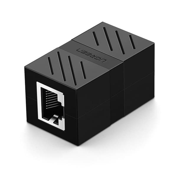 Nätverkskontakt, Ethernet RJ45 10Gbps nätverkskabelkontakt, svart