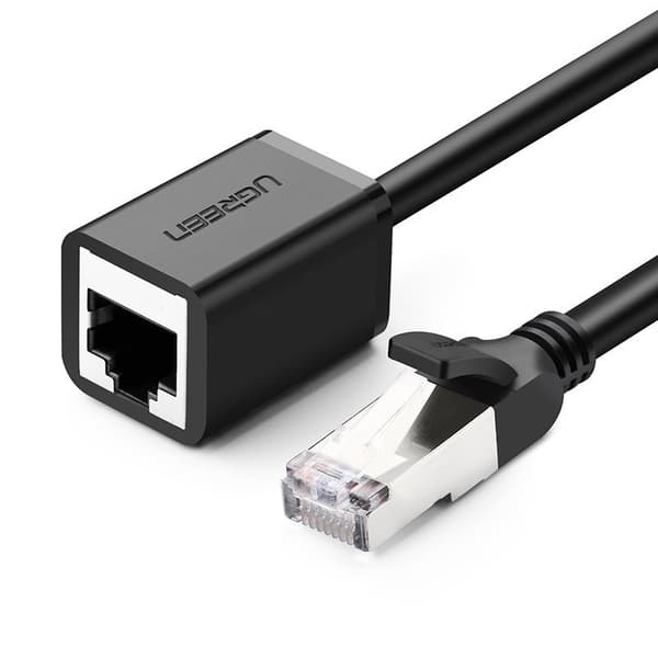 FTP Ethernet parsnoet forlængerkabel RJ45 Cat 6 1000 Mbps 2m sort