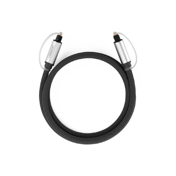 Toslink SPDIF optisk kabel 3m grå