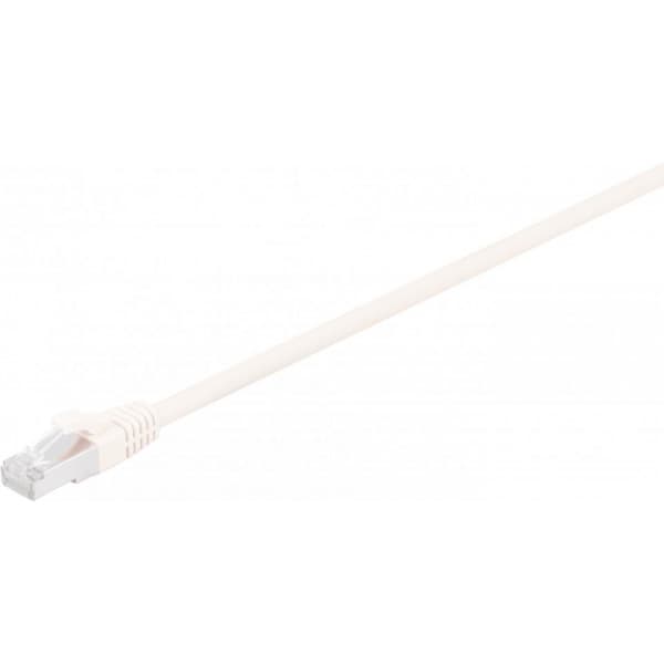 Fuj:tech CAT6A S/FTP nätverkskabel, 15 m, vit