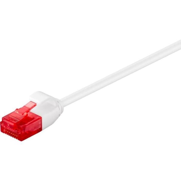 Cat6 Micro Connect slim design nätverkskabel 0,5m - Vit