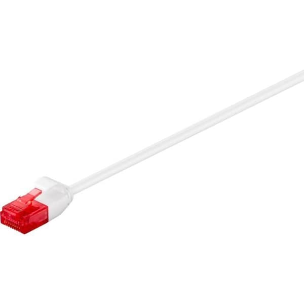 Cat6 Micro Connect slim design nätverkskabel 0,5m - Vit