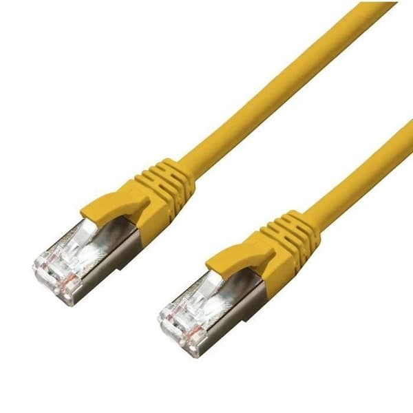 Microconnect MC-SFTP6A015Y gul 1,5 m Cat6a S/FTP (S-STP) nätverkskabel med skärskydd
