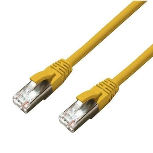 Microconnect MC-SFTP6A015Y gul 1,5 m Cat6a S/FTP (S-STP) nätverkskabel med skärskydd