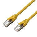 Miniatyrbild 2 av 3: Microconnect MC-SFTP6A015Y gul 1,5 m Cat6a S/FTP (S-STP) nätverkskabel med skärskydd