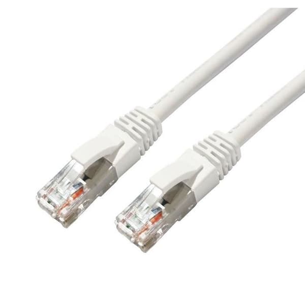 Vit nätverkskabel 0,25 m Cat6a U/UTP (UTP) - MICROCONNECT MC-UTP6A0025W