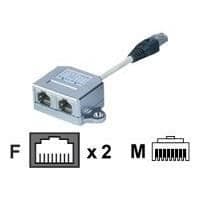 DIGITUS CAT 5e U-UTP patchkabel, 5m, nätverks LAN DSL Ethernet-kabel, PVC, koppar, AWG 26/7, gul