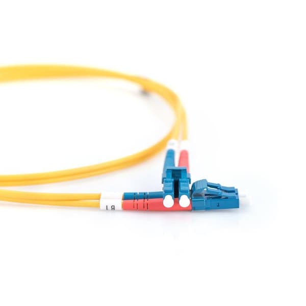 Fiberoptisk kabel Duplex 9/125 OS1 LC LC Gul 3 m