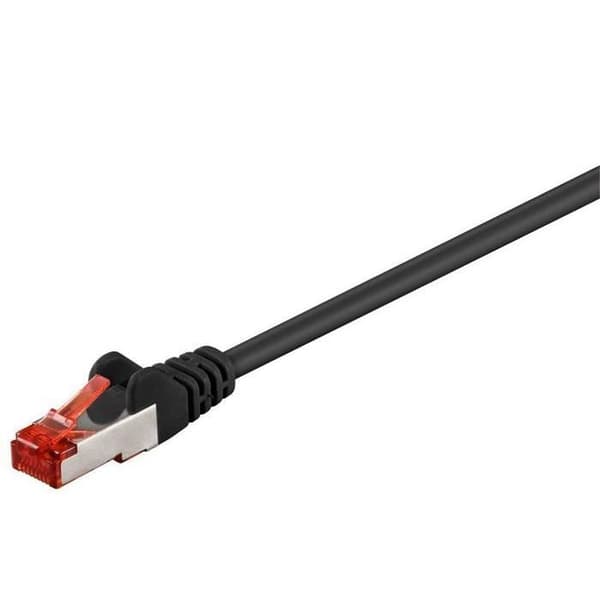 Svart nätverkskabel 25m Cat6 F/UTP (FTP) - Microconnect STP625S
