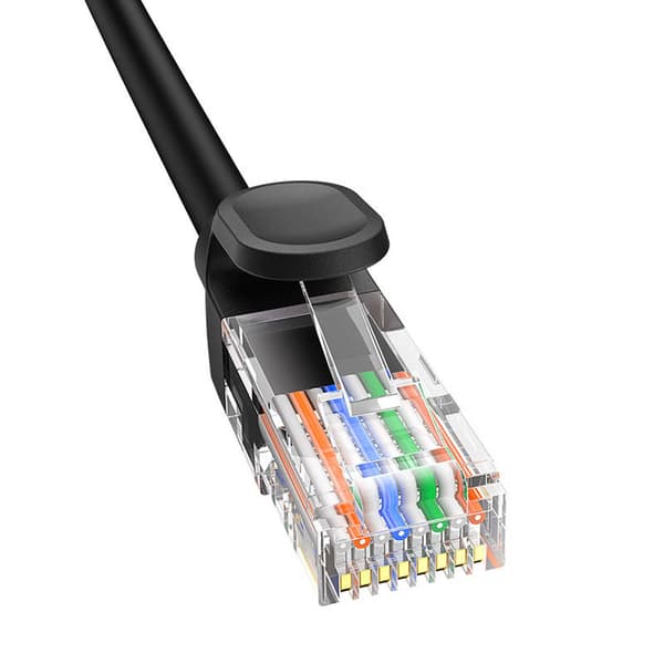 Baseus Ethernet CAT5, 5m nettverkskabel (svart)
