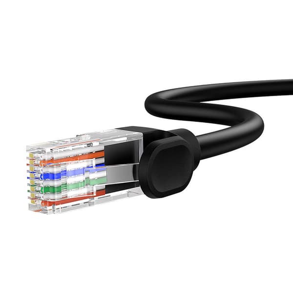 Baseus Ethernet CAT5, 5m nettverkskabel (svart)