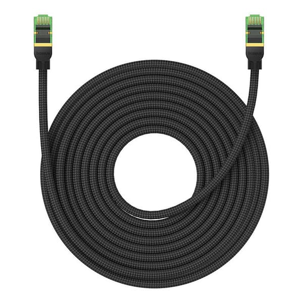 Flettet netværkskabel kat.8 Baseus Ethernet RJ45, 40Gbps, 15m (sort)