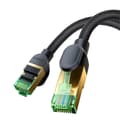 Miniatyrbillede 7 af 10: Flettet netværkskabel kat.8 Baseus Ethernet RJ45, 40Gbps, 15m (sort)