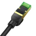 Miniatyrbillede 8 af 10: Flettet netværkskabel kat.8 Baseus Ethernet RJ45, 40Gbps, 15m (sort)