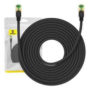 Flettet netværkskabel kat.8 Baseus Ethernet RJ45, 40Gbps, 15m (sort)