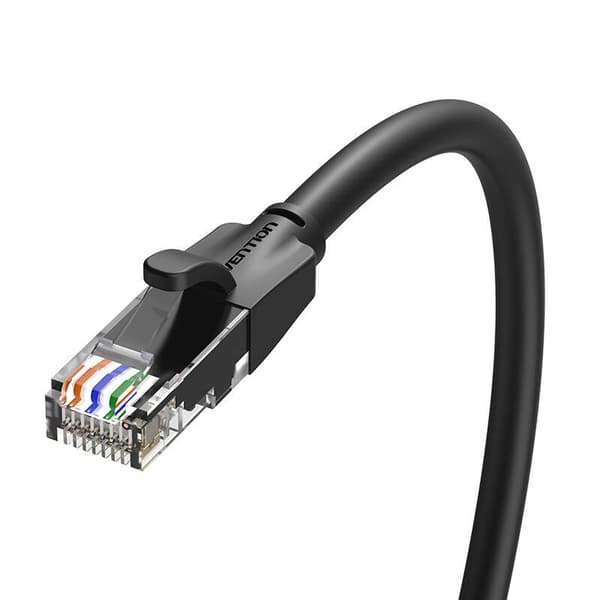 Kaapeli sieciowy UTP CAT6 Vention IBEBK RJ45 Ethernet 1000Mbps 8m czarny