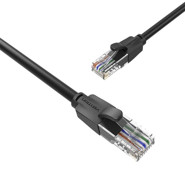 Kaapeli sieciowy UTP CAT6 Vention IBEBK RJ45 Ethernet 1000Mbps 8m czarny