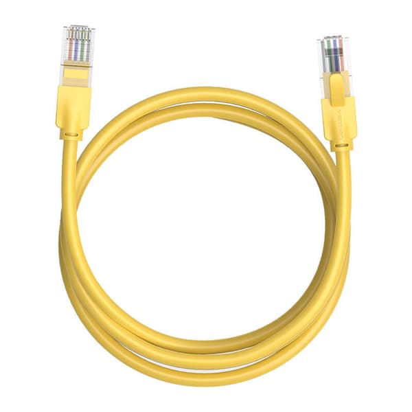 Verkkokaapeli UTP CAT6 Tuuletus IBEYF RJ45 Ethernet 1000Mbps 1m Keltainen