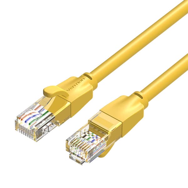 Verkkokaapeli UTP CAT6 Tuuletus IBEYF RJ45 Ethernet 1000Mbps 1m Keltainen