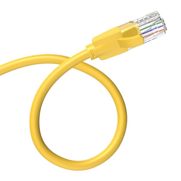 Verkkokaapeli UTP CAT6 Tuuletus IBEYF RJ45 Ethernet 1000Mbps 1m Keltainen