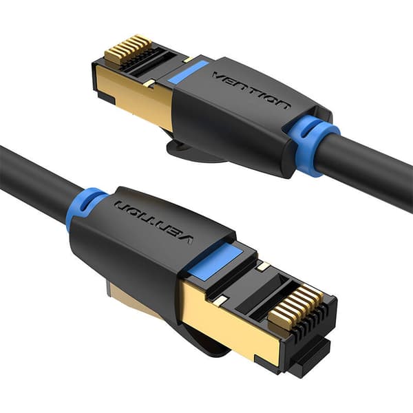 Netværkskabel CAT8 SFTP-ventil IKABI RJ45 Ethernet 40Gbps 3m Sort