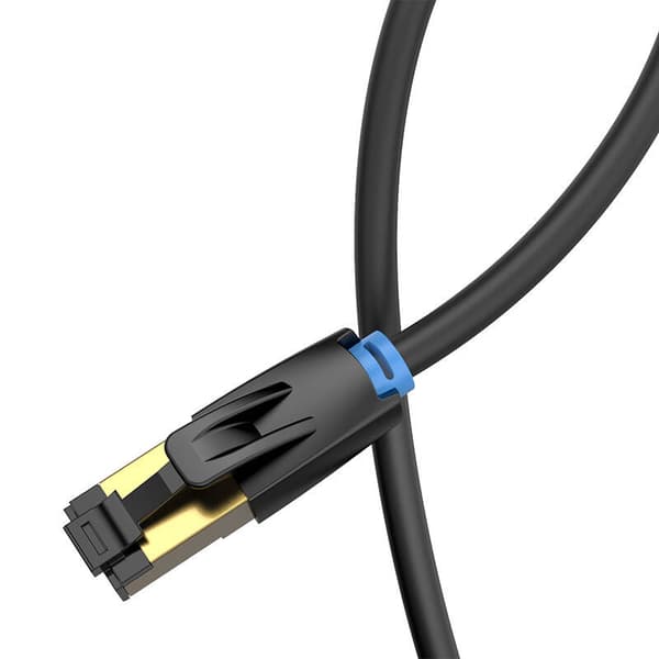 Netværkskabel CAT8 SFTP-ventil IKABI RJ45 Ethernet 40Gbps 3m Sort
