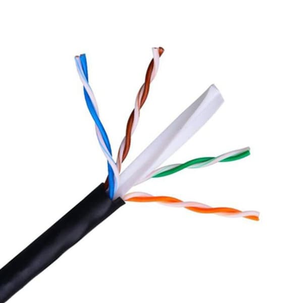 Nätkabel UTP Styv Kategori 6 NANOCABLE 10.20.0504-EXT-BK Svart 305 m