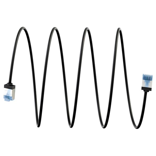 Goobay ultraflexibel CAT6A nätverkskabel 2m med supertunn design