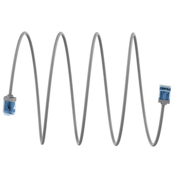 Goobay ultraflexibel CAT6A nätverkskabel 15 cm med supertunn design
