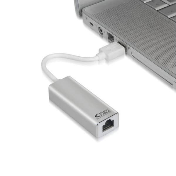 USB-C- RJ45 verkkoadapteri NANOCABLE USB 3.0/RJ-45, 0.15m