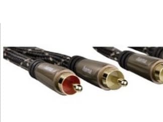 Hama 122292, 2 x RCA, urosliitin, 2 x RCA, urosliitin, 1,5 m, musta