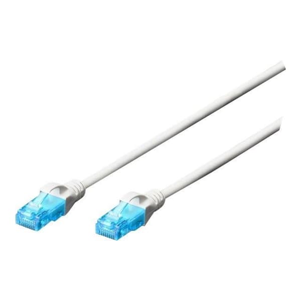 CAT 5e patchkabel - DIGITUS DK-1512-030/WH - 3m - Vit - Låskontakter