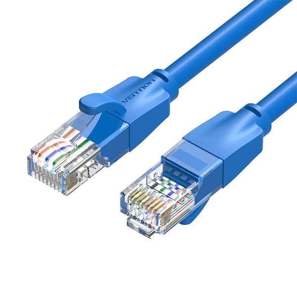 Nettverkskabel UTP CAT6 Vention IBELG RJ45 Ethernet 1000 Mbps 1,5 m Blå