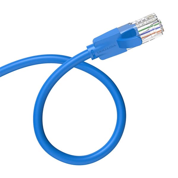 Nettverkskabel UTP CAT6 Vention IBELG RJ45 Ethernet 1000 Mbps 1,5 m Blå