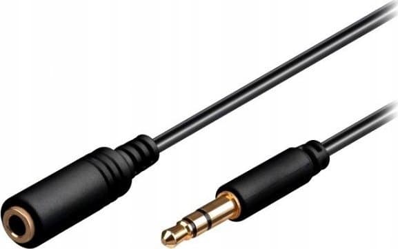 Goobay 97118, 3.5mm, Hankjønn, 3.5mm, Hunkjønn, 2 m, Sort