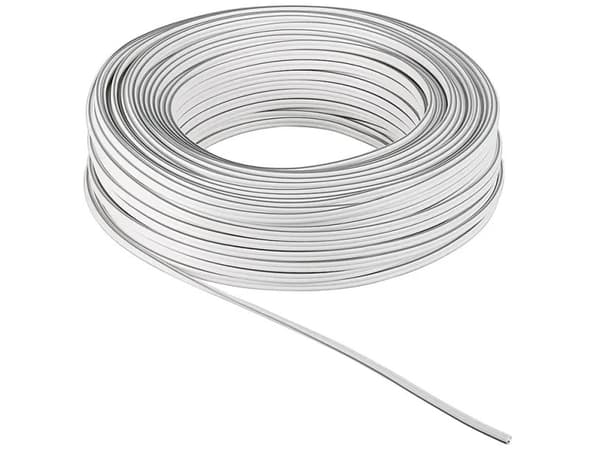 Goobay kabel CCA hvit høyttalerkabel - Kabellengde 10 m