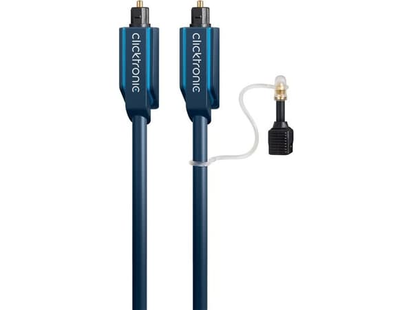 ClickTronic 3m Toslink Opto-Set, Toslink, Hankoppling, TOSLINK, Hankoppling, 3 m, Blå