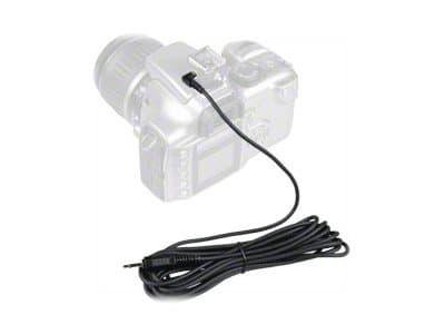WALSER Walimex - Synkronointikaapeli salamalle - Mini-Phone Mono 3,5 mm (M) - DC-pistoke - 4,2 m (12795)